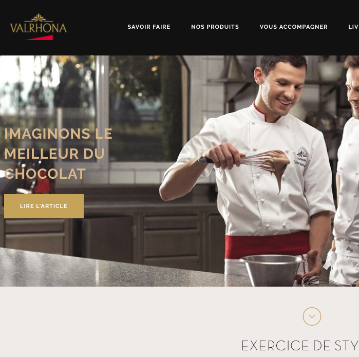 Capture Valrhona.com